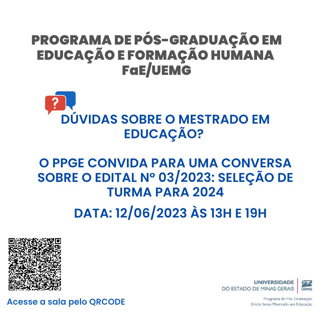 Convite sobre o Edital 3