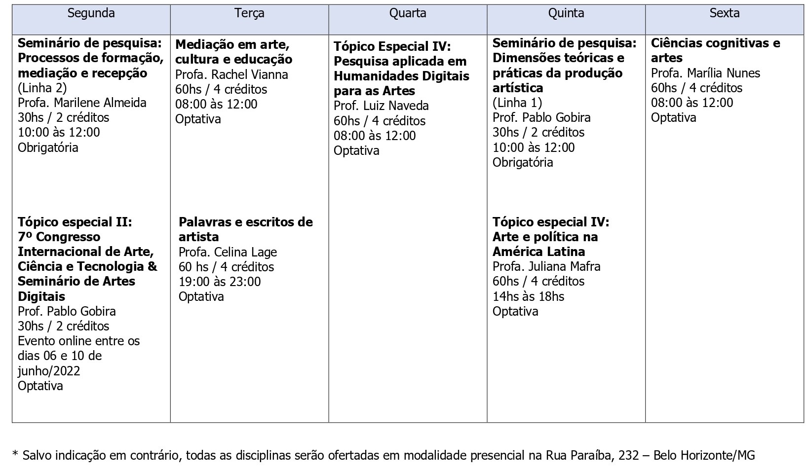 Quadro de horário 2022 1 OK1