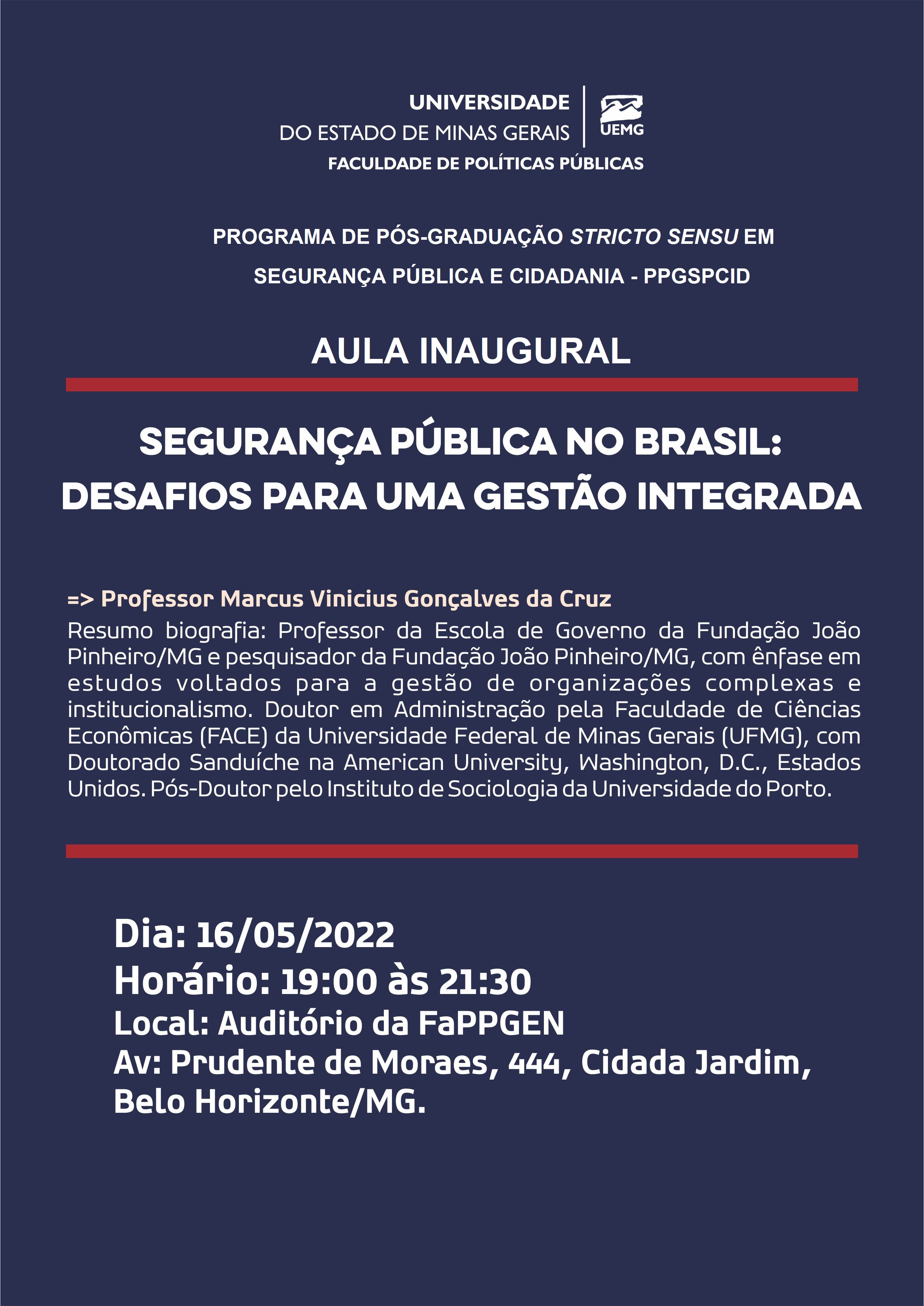 AULA INAUGURAL 16 05 2022